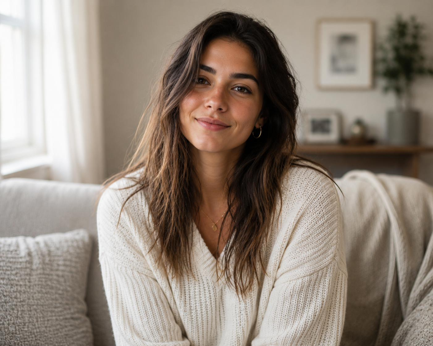 Indoor portrait with soft lighting